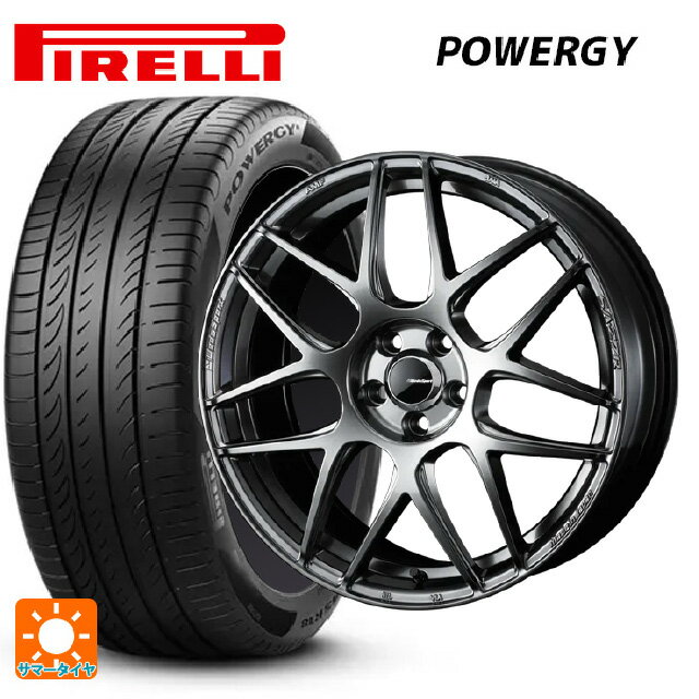 215/45R17 91W XL ピレリ パワジー 正規品 ウェッズ ウェッズスポーツ SA27R PSB 17-7J 国産車用 サマータイヤホイール4本セット