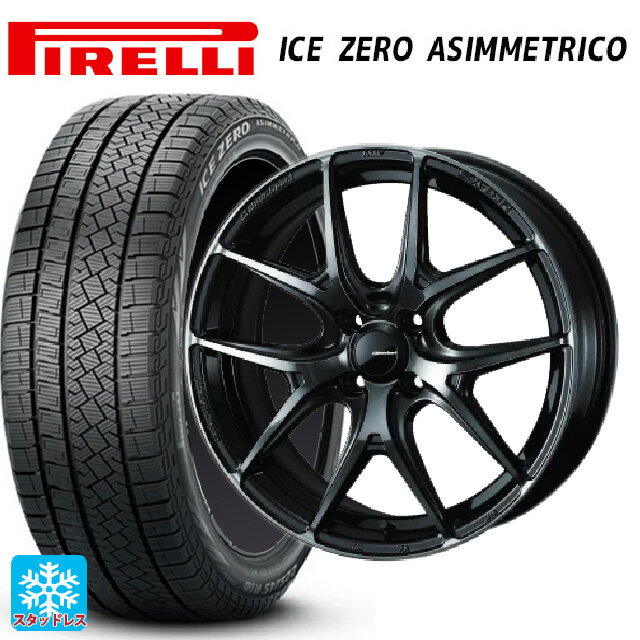 175/65R15 84T ピレリ アイスゼロ アシンメトリコ 正規品 # ウェッズ ウェッズスポーツ SA 01R WBC 15-6J 国産車用 スタッドレスタイヤホイール4本セット
