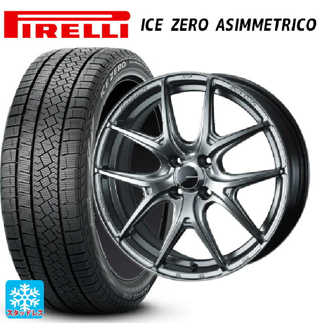 【6/22 20時〜 全品P5倍＆クーポン】185/60R15 88H XL ピレリ アイスゼロ アシンメトリコ 正規品 ウェッズ ウェッズスポーツ SA 01R PSB 15-6J 国産車用 スタッドレスタイヤホイール4本セット