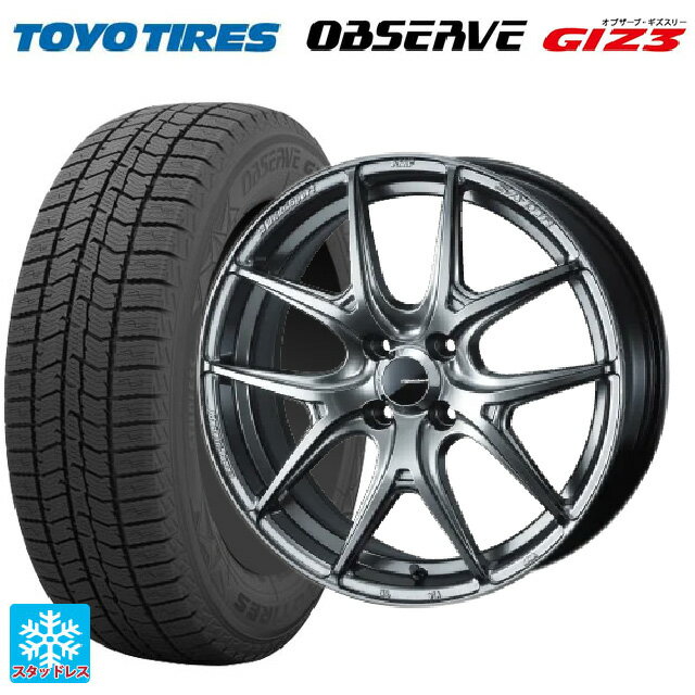 【6/22 20時〜 全品P5倍＆クーポン】175/55R15 77Q トーヨー オブザーブ ガリットギズ3 ウェッズ ウェッズスポーツ SA 01R PSB 15-6J 国産車用 スタッドレスタイヤホイール4本セット