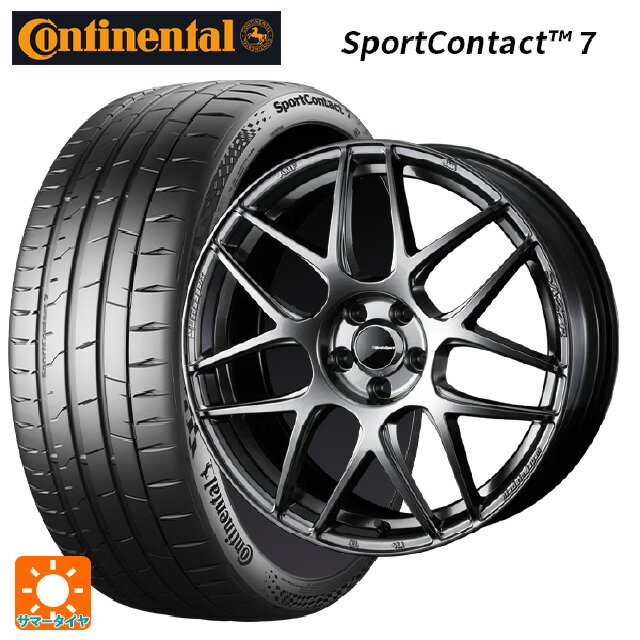 【6/22 20時〜 全品P5倍＆クーポン】225/40R19 93Y XL コンチネンタル スポーツコンタクト 7 正規品 ウェッズ ウェッズスポーツ SA27R PSB 19-8.5J 国産車用 サマータイヤホイール4本セット