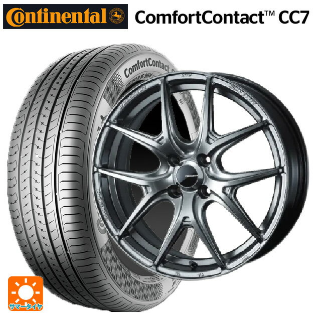 【6/22 20時〜 全品P5倍＆クーポン】185/60R15 84H コンチネンタル コンフォートコンタクト CC7 正規品 ウェッズ ウェッズスポーツ SA 01R PSB 15-6J 国産車用 サマータイヤホイール4本セット