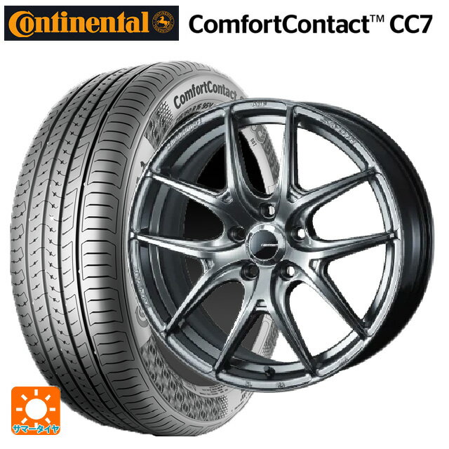 【6/11 1:59迄 全品ポイント5倍】225/60R17 99V コンチネンタル コンフォートコンタクト CC7 正規品 ウェッズ ウェッズスポーツ SA 01R PSB 17-7J 国産車用 サマータイヤホイール4本セット