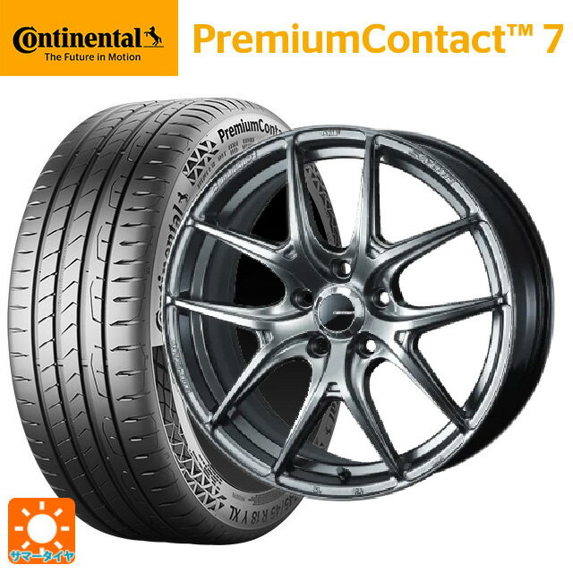 215/60R17 96V コンチネンタル プレミアムコンタクト 7 正規品 ウェッズ ウェッズスポーツ SA 01R PSB 17-7J 国産車用 サマータイヤホイール4本セット