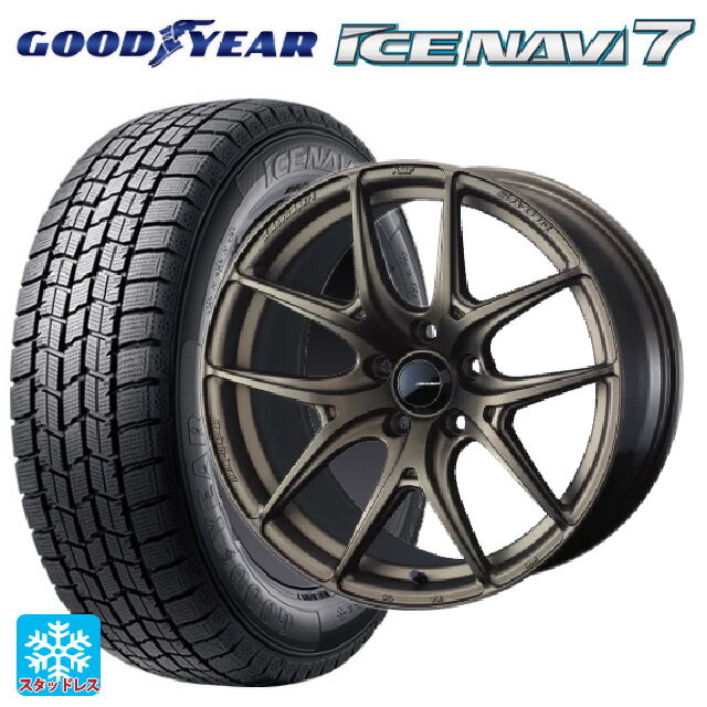 225/45R18 91Q グッドイヤー アイスナビ7(数量限定) # ウェッズ ウェッズスポーツ SA 01R EJ-BRONZE2 18-7.5J 国産車用 スタッドレスタイヤホイール4本セット