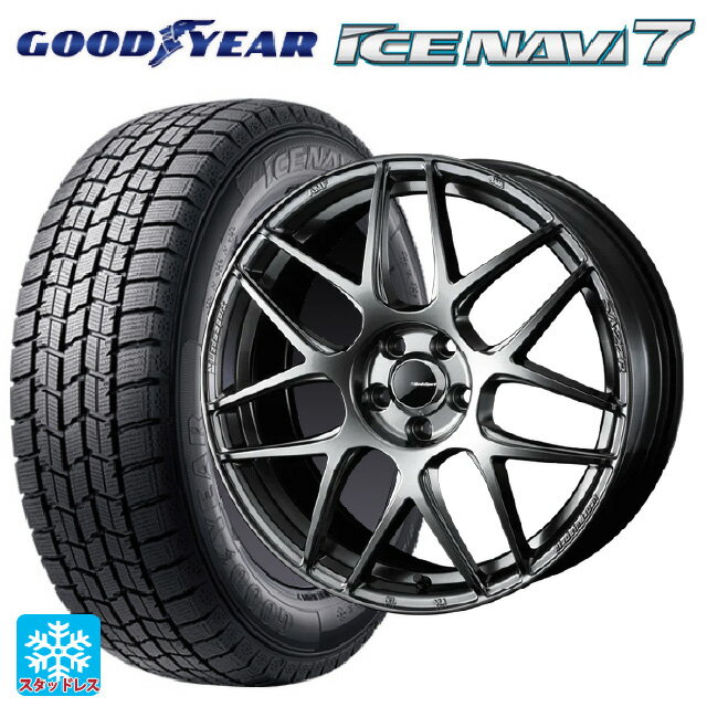 215/45R17 87Q グッドイヤー アイスナビ7(数量限定) # ウェッズ ウェッズスポーツ SA27R PSB 17-7J 国産車用 スタッドレスタイヤホイール4本セット