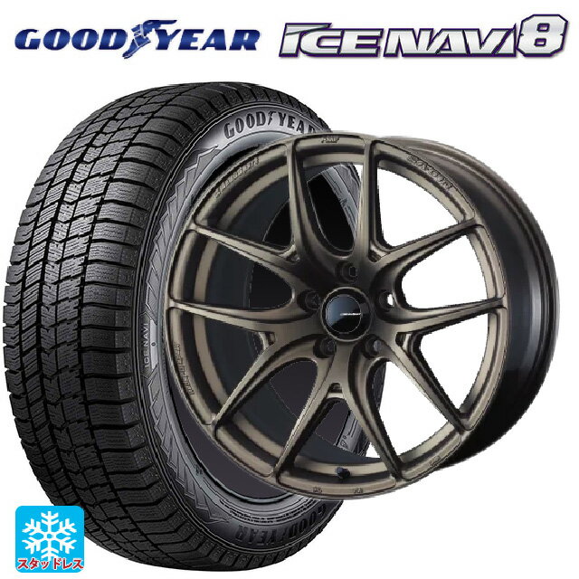 2024年製 245/50R18 100Q XL グッドイヤー アイスナビ8 ウェッズ ウェッズスポーツ SA 01R EJ-BRONZE2 18-8.5J 国産車用 スタッドレスタイヤホイール4本セット
