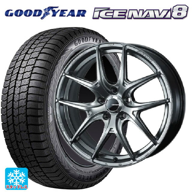 2024年製 215/50R17 91Q グッドイヤー アイスナビ8 # ウェッズ ウェッズスポーツ SA 01R PSB 17-7J 国産車用 スタッドレスタイヤホイール4本セット