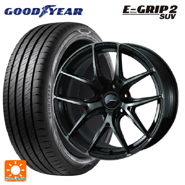 スバル フォレスター(SL系)用 225/55R18 98V グッドイヤー エフィシェントグリップ 2 SUV ウェッズ ウェッズスポーツ SA 01R WBC 新品サマータイヤホイール 4本セット