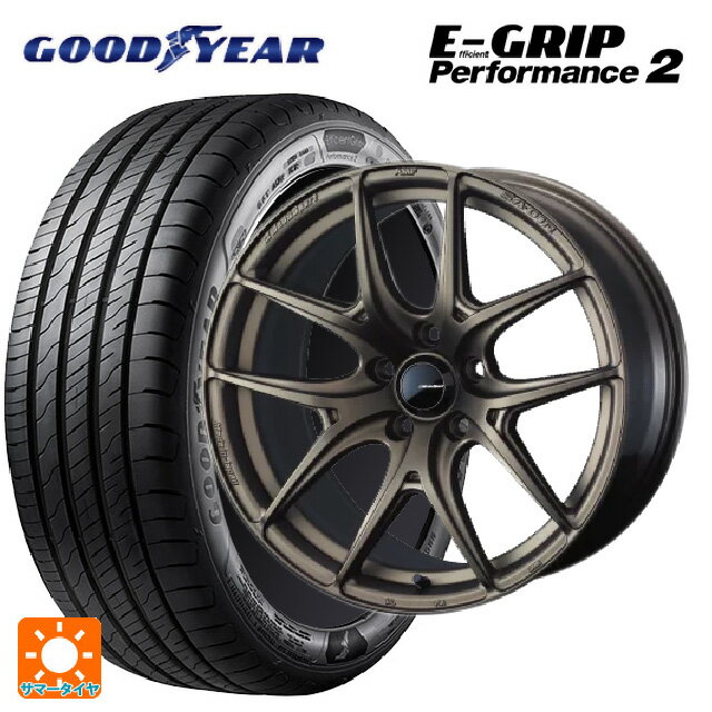 215/50R17 95W グッドイヤー エフィシェントグリップ パフォーマンス2 ウェッズ ウェッズスポーツ SA 01R EJ-BRONZE2 17-7J 国産車用 サマータイヤホイール4本セット