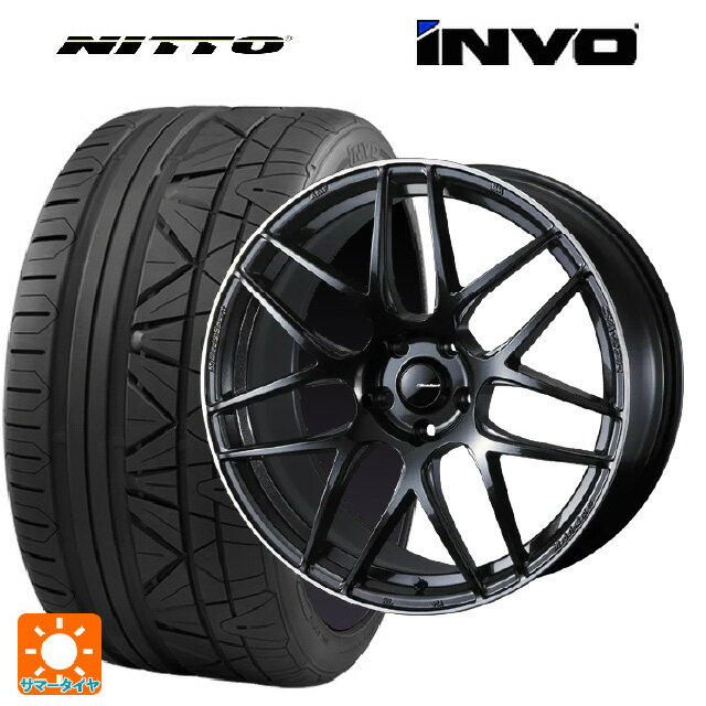225/40R19 93Y XL ニットー INVO ウェッズ ウェッズスポーツ SA27R METAL BLACK/F 19-8J 国産車用 サマータイヤホイール4本セット