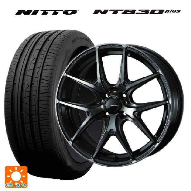 【6/22 20時〜 全品P5倍＆クーポン】165/45R16 74W XL ニットー NT830 プラス ウェッズ ウェッズスポーツ SA 01R WBC 16-5J 国産車用 サマータイヤホイール4本セット