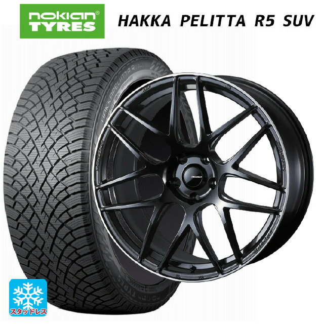 【6/22 20時〜 全品P5倍＆クーポン】スバル フォレスター(SL系)用 235/50R19 103R XL ノキアン ハッカペリッタR5 SUV ウェッズ ウェッズスポーツ SA27R METAL BLACK/F 新品スタッドレスタイヤホイール 4本セット