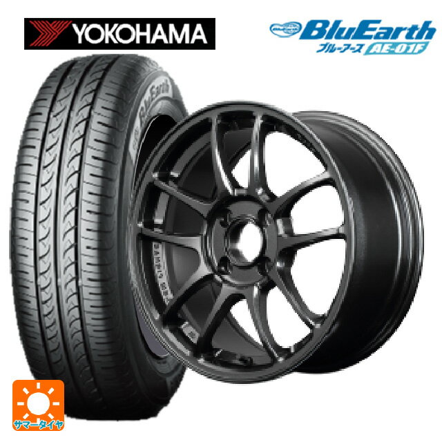 185/60R15 84H ヨコハマ ブルーアース AE01F # レイズ グラムライツ 57IR 6XZ 15-7J 国産車用 サマータイヤホイール4本セット