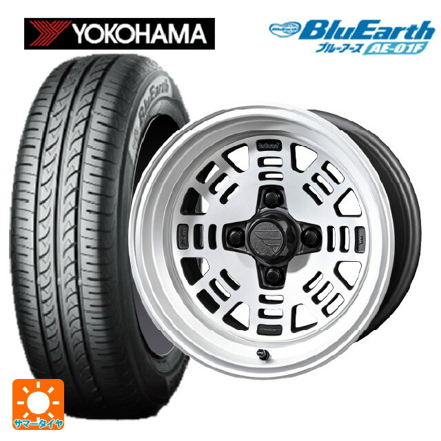 【6/15〜16限定 全品P5倍＆クーポン】185/60R15 84H ヨコハマ ブルーアース AE01F # 共豊 ファットレース FZ01 NICKEL 15-7J 国産車用 サマータイヤホイール4本セット