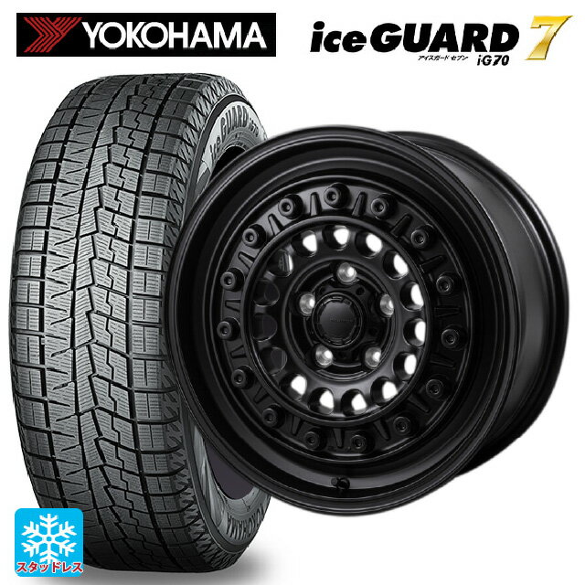 215/65R16 98Q ヨコハマ アイスガード7(IG70) ジャパン三陽 ハイブロック ターマー サテンブラック 16-7J 国産車用 スタッドレスタイヤホイール4本セット