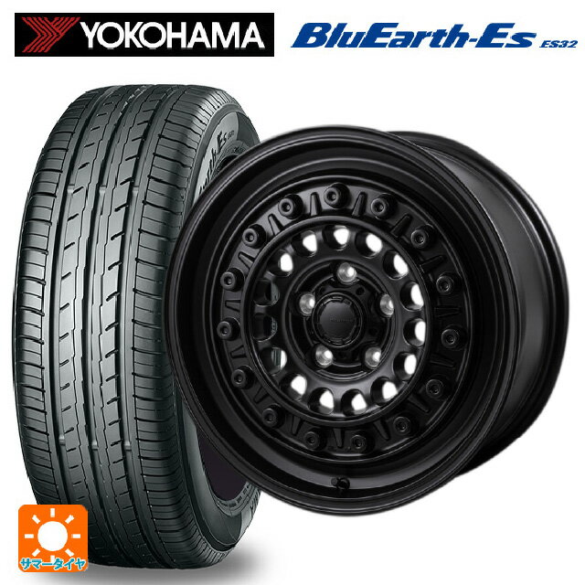【6/22 20時〜 全品P5倍＆クーポン】175/55R15 77V ヨコハマ ブルーアースEs ES32 # ジャパン三陽 ハイブロック ターマー サテンブラック 15-5.5J 国産車用 サマータイヤホイール4本セット