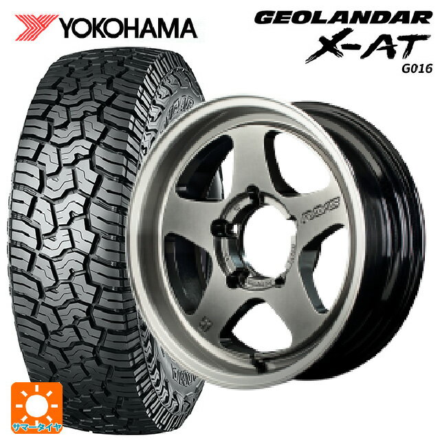 スズキ ジムニーノマド(JC74W)用 235/70R16 104/101Q ヨコハマ ジオランダー X-AT G016 ブラックレター 正規品 # レイズ グラムライツ 57FRX QAZ 新品サマータイヤホイール 4本セット