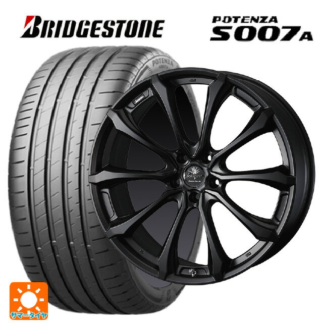 【6/15〜16限定 全品P5倍＆クーポン】225/40R18 92Y XL ブリヂストン ポテンザ S007A 正規品 ウェッズ クレンツェ ヴェルサム 030 エボ マットブラック 18-7.5J 国産車用 サマータイヤホイール4本セット