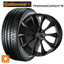 トヨタ カローラ スポーツ(210系)用 225/40R18 92W XL コンチネンタル プレミアムコンタクト 6 正規品 ウェッズ クレンツェ ヴェルサム 030 エボ マットブラック 新品サマータイヤホイール 4本セット(2)