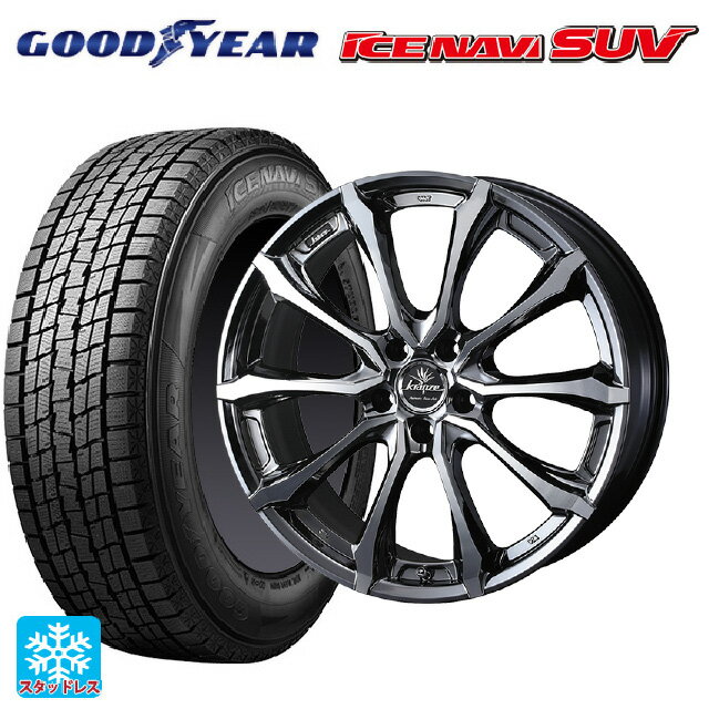 2025年製 235/55R19 101Q グッドイヤー アイスナビ SUV # ウェッズ クレンツェ ヴェルサム 030 エボ SBCポリッシュ 19-8J 国産車用 スタッドレスタイヤホイール4本セット