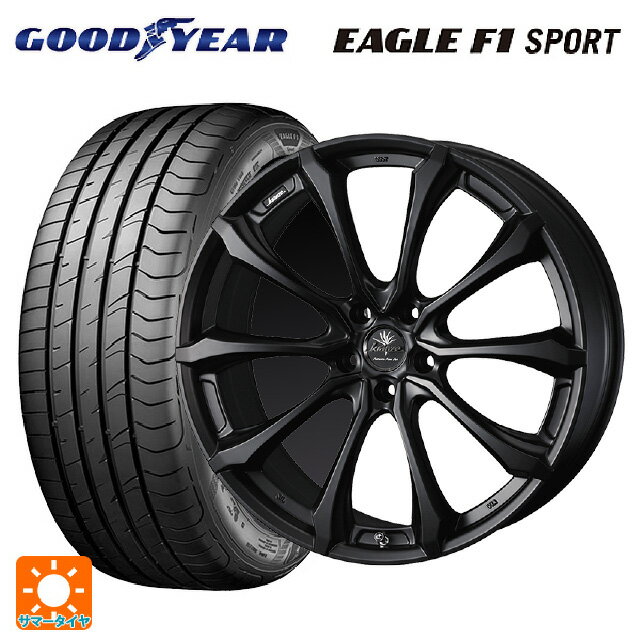 【6/22 20時〜 全品P5倍＆クーポン】215/45R18 93W XL グッドイヤー イーグルF1 スポーツ ウェッズ クレンツェ ヴェルサム 030 エボ マットブラック 18-7.5J 国産車用 サマータイヤホイール4本セット