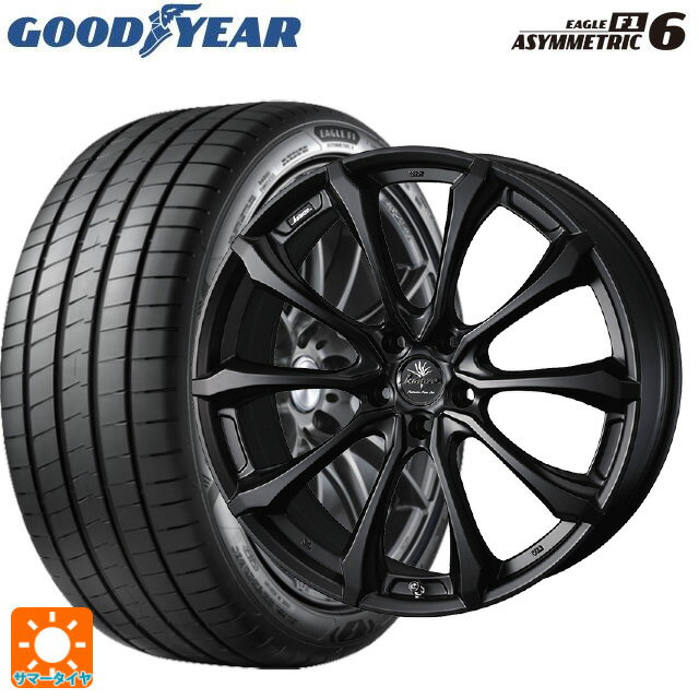 【6/22 20時〜 全品P5倍＆クーポン】225/40R19 93Y XL グッドイヤー イーグル F1 アシメトリック6 # ウェッズ クレンツェ ヴェルサム 030 エボ マットブラック 19-8J 国産車用 サマータイヤホイール4本セット