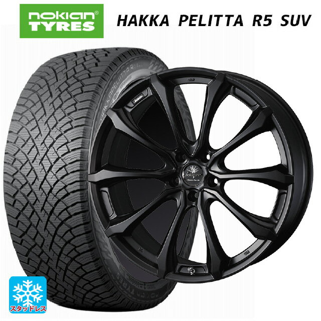 235/55R19 105R XL ノキアン ハッカペリッタR5 SUV ウェッズ クレンツェ ヴェルサム 030 エボ マットブラック 19-8J 国産車用 スタッドレスタイヤホイール4本セット