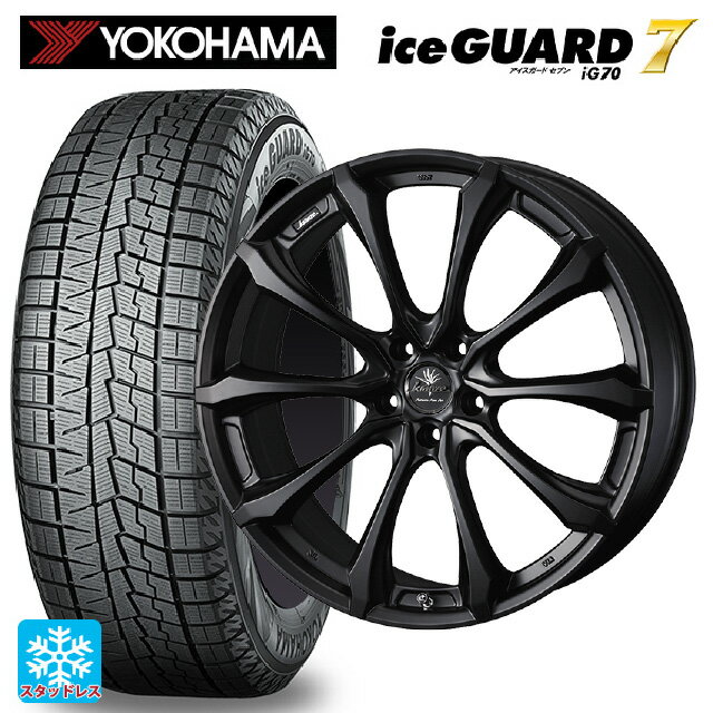 225/45R19 92Q ヨコハマ アイスガード7(IG70) ウェッズ クレンツェ ヴェルサム 030 エボ マットブラック 19-8J 国産車用 スタッドレスタイヤホイール4本セット