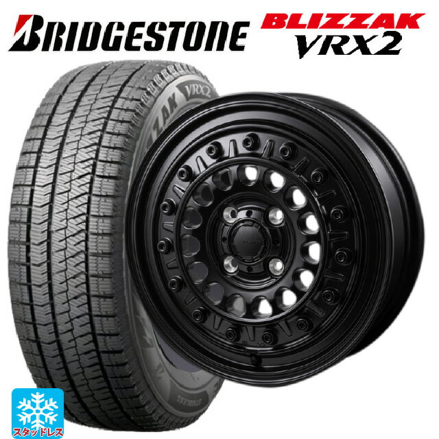 【6/20限定 全品P5倍＆クーポン】175/65R14 82Q ブリヂストン ブリザック VRX2 正規品 ジャパン三陽 ハイブロック ターマー サテンブラック 14-5J 国産車用 スタッドレスタイヤホイール4本セット