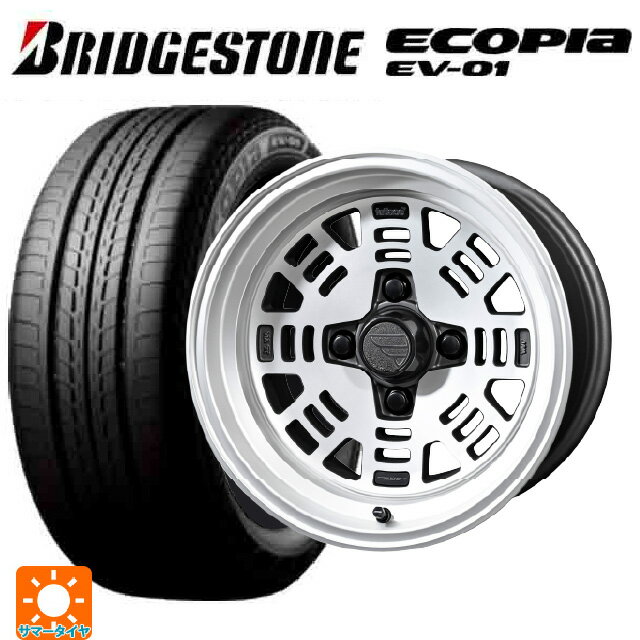 【6/22 20時〜 全品P5倍＆クーポン】175/55R15 77V ブリヂストン エコピア EV-01 正規品 共豊 ファットレース FZ01 NICKEL 15-7J 国産車用 サマータイヤホイール4本セット