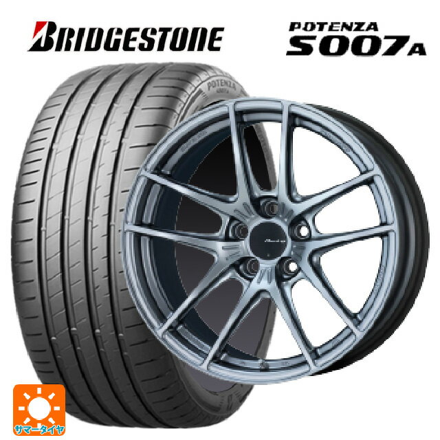 【10/14 20時〜最大3万円OFFクーポン】225/45R18 95Y XL ブリヂストン ポテンザ S007A 正規品 エンケイ レーシング NVR5 SS 18-7.5J 国産車用 サマータイヤホイール4本セット
