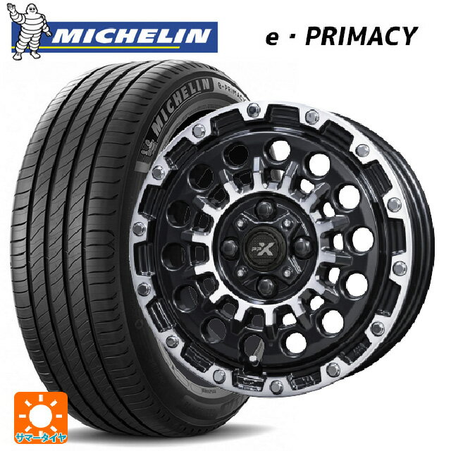 【6/15〜16限定 全品P5倍＆クーポン】165/55R15 79V XL ミシュラン Eプライマシー 正規品 共豊 PPX GX14 マットブラッククリア×ポリッシュ 15-4.5J 国産車用 サマータイヤホイール4本セット