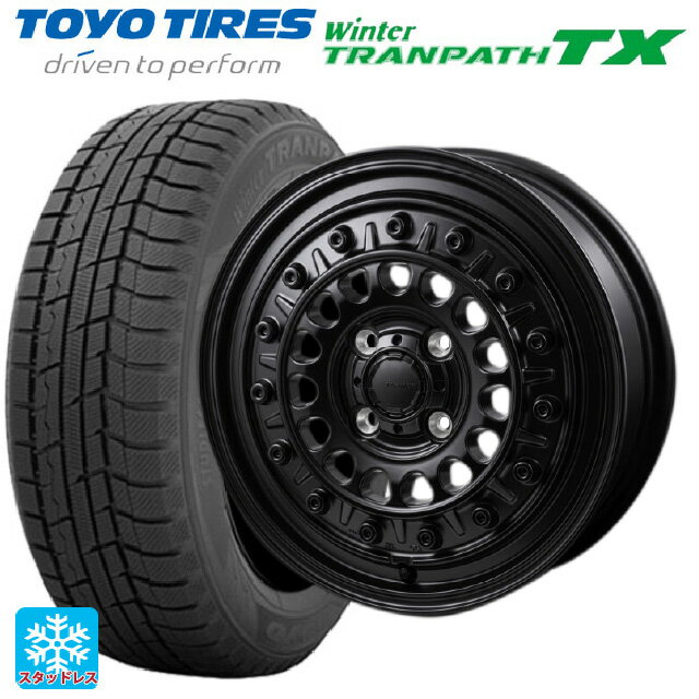 【6/15〜16限定 全品P5倍＆クーポン】165/65R14 79Q トーヨー ウインタートランパス TX ジャパン三陽 ハイブロック ターマー サテンブラック 14-5J 国産車用 スタッドレスタイヤホイール4本セット