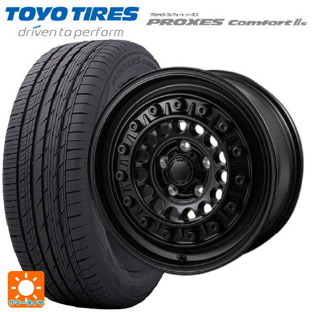 【6/11 1:59迄 全品ポイント5倍】225/60R17 99H トーヨー プロクセス　コンフォート2S ジャパン三陽 ハイブロック ターマー サテンブラック 17-7.5J 国産車用 サマータイヤホイール4本セット