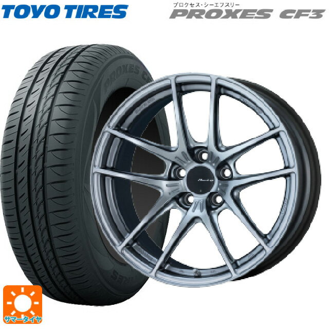 【6/22 20時〜 全品P5倍＆クーポン】215/45R18 93W トーヨー プロクセス CF3 エンケイ レーシング NVR5 SS 18-8J 国産車用 サマータイヤホイール4本セット