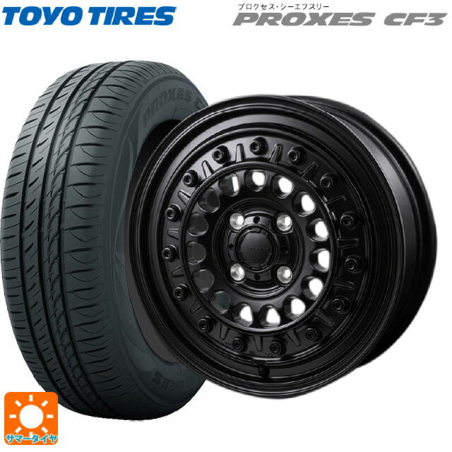 【6/22 20時〜 全品P5倍＆クーポン】165/65R14 79H トーヨー プロクセス CF3 ジャパン三陽 ハイブロック ターマー サテンブラック 14-5J 国産車用 サマータイヤホイール4本セット