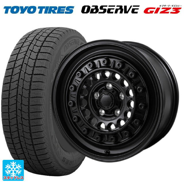 【6/22 20時〜 全品P5倍＆クーポン】175/55R15 77Q トーヨー オブザーブ ガリットギズ3 ジャパン三陽 ハイブロック ターマー サテンブラック 15-5.5J 国産車用 スタッドレスタイヤホイール4本セット