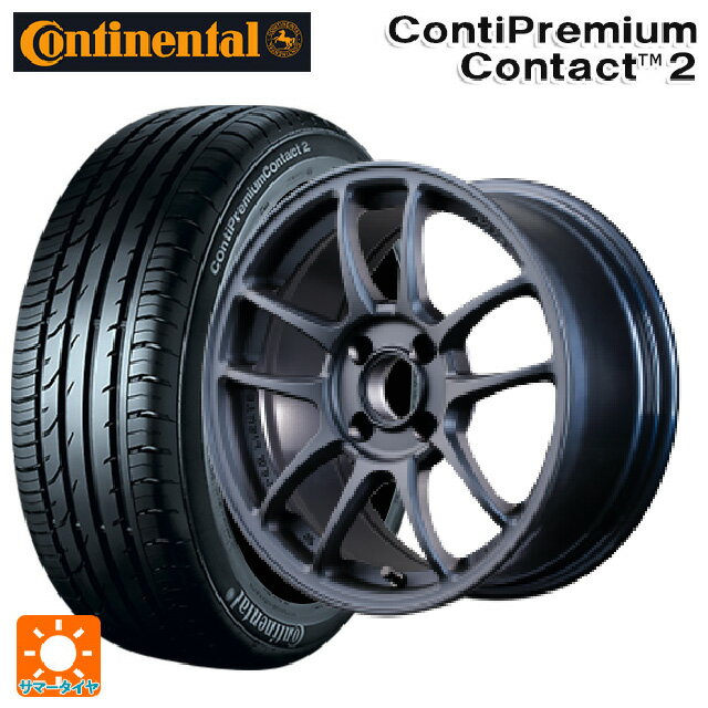 【6/22 20時〜 全品P5倍＆クーポン】185/60R15 84H コンチネンタル コンチプレミアムコンタクト 2 正規品 レイズ グラムライツ 57IR 2ZZ 15-7J 国産車用 サマータイヤホイール4本セット