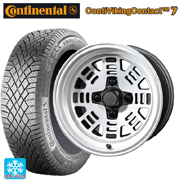 【6/20限定 全品P5倍＆クーポン】175/65R14 86T XL コンチネンタル コンチバイキングコンタクト7 正規品 共豊 ファットレース FZ01 NICKEL 14-6J 国産車用 スタッドレスタイヤホイール4本セット