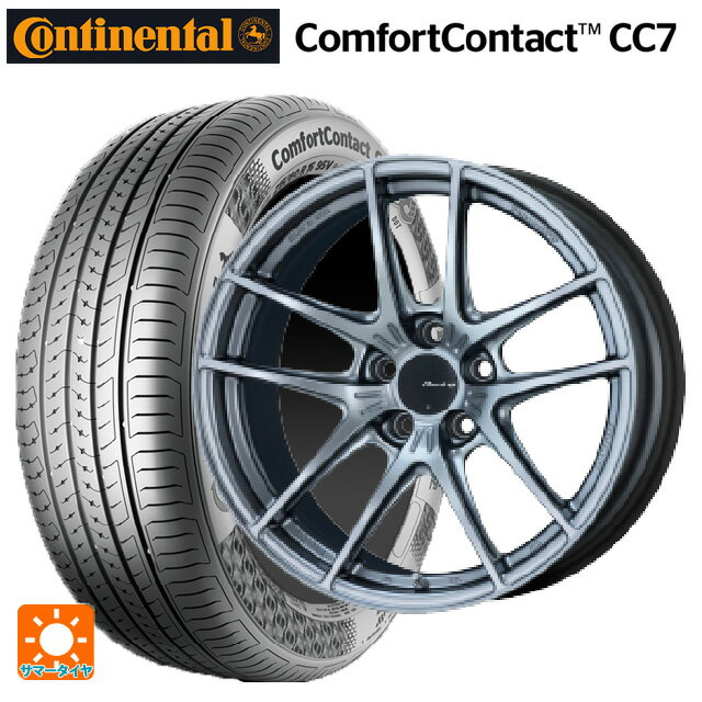 【10/14 20時〜最大3万円OFFクーポン】225/60R17 99V コンチネンタル コンフォートコンタクト CC7 正規品 エンケイ レーシング NVR5 SS 17-7.5J 国産車用 サマータイヤホイール4本セット