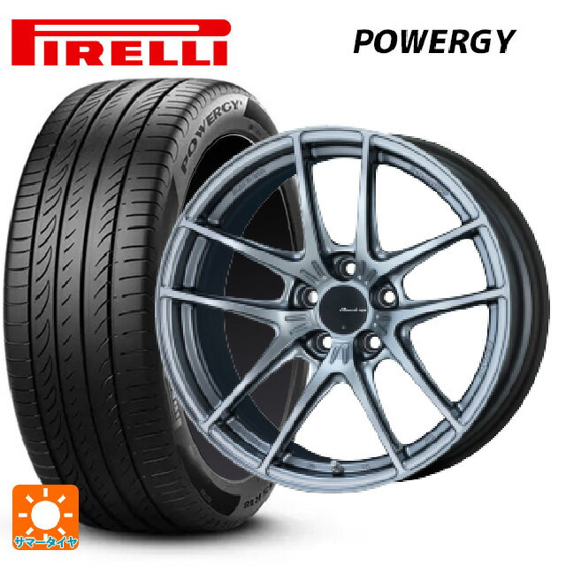 【6/22 20時〜 全品P5倍＆クーポン】245/50R18 100W ピレリ パワジー 正規品 エンケイ レーシング NVR5 SS 18-8J 国産車用 サマータイヤホイール4本セット(2)