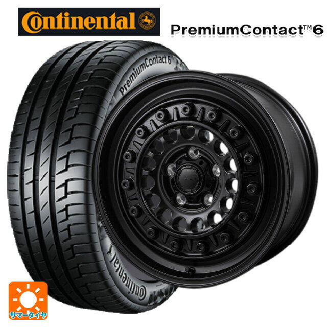 【6/11 1:59迄 全品ポイント5倍】185/65R15 88H コンチネンタル プレミアムコンタクト 6 正規品 ジャパン三陽 ハイブロック ターマー サテンブラック 15-5.5J 国産車用 サマータイヤホイール4本セット
