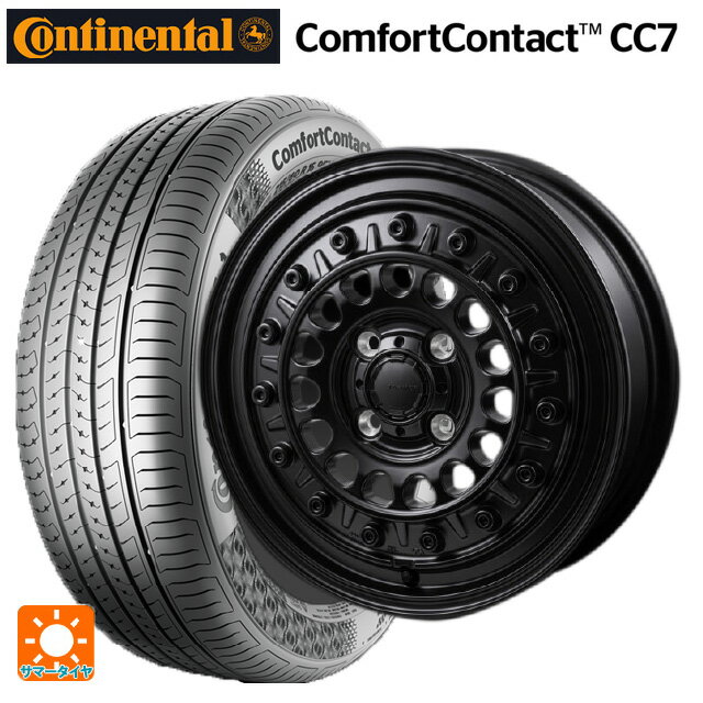 【6/22 20時〜 全品P5倍＆クーポン】165/65R14 79T コンチネンタル コンフォートコンタクト CC7 正規品 ジャパン三陽 ハイブロック ターマー サテンブラック 14-5J 国産車用 サマータイヤホイール4本セット