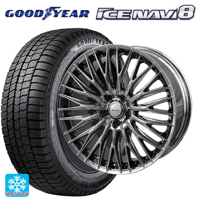 245/45R19 102Q XL グッドイヤー アイスナビ8 # ジャパン三陽 ワーウィック クライヴァー SPT 19-8J 国産車用 スタッドレスタイヤホイール4本セット