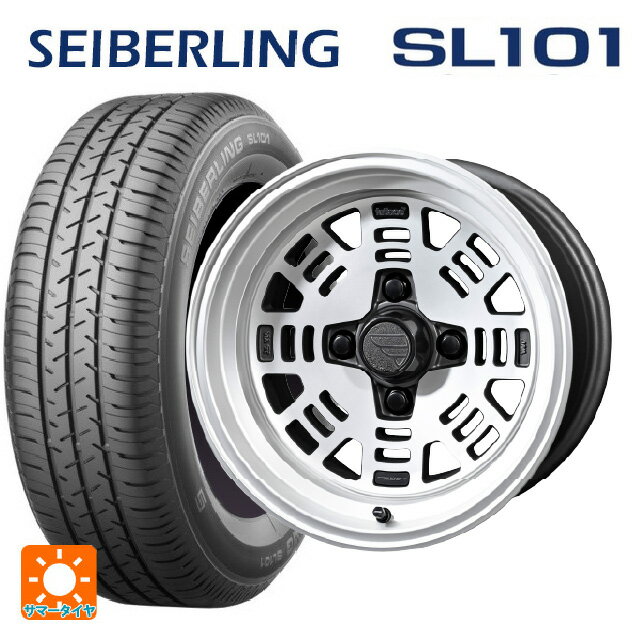 【6/22 20時〜 全品P5倍＆クーポン】165/65R14 79S セイバーリング セイバーリング SL101(ブリヂストン工場生産） 共豊 ファットレース FZ01 NICKEL 14-6J 国産車用 サマータイヤホイール4本セット