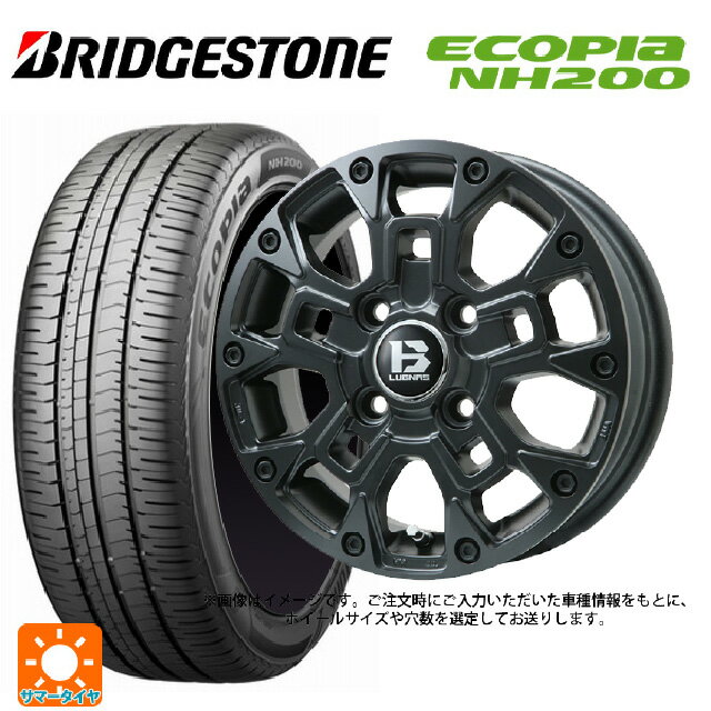205/60R16 92H ブリヂストン エコピア NH200 正規品 ビックウェイ ビーラグナス ビーアールディー マットブラック 16-6.5J 国産車用 サマータイヤホイール4本セット