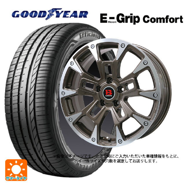 【6/22 20時〜 全品P5倍＆クーポン】165/50R15 73V グッドイヤー エフィシェントグリップ コンフォート ビックウェイ ビーラグナス ビーアールディー ブロンズポリッシュ 15-4.5J 国産車用 サマータイヤホイール4本セット