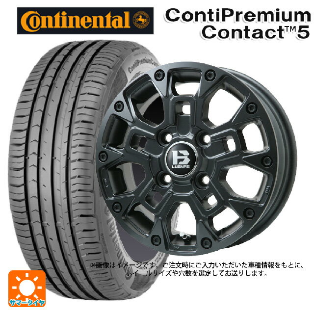 【3/15〜16 全品ポイント3倍】205/60R16 96V XL コンチネンタル コンチプレミアムコンタクト 5 正規品 ビックウェイ ビーラグナス ビーアールディー マットブラック 16-6.5J 国産車用 サマータイヤホイール4本セット