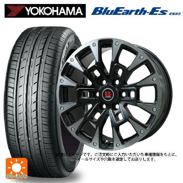 【6/15〜16限定 全品P5倍＆クーポン】165/50R15 73V ヨコハマ ブルーアースEs ES32 # ビックウェイ ビーラグナス ビーアールディー ブラックポリッシュ/ブラッククリア 15-4.5J 国産車用 サマータイヤホイール4本セット